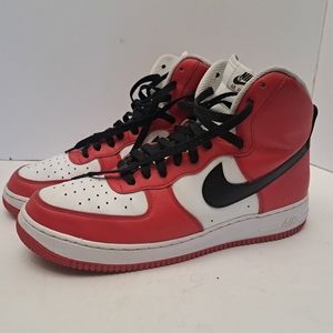 Nike Air Force 1 High By You Men’s Size 11.5 Red/White/black chicago AQ3771-994